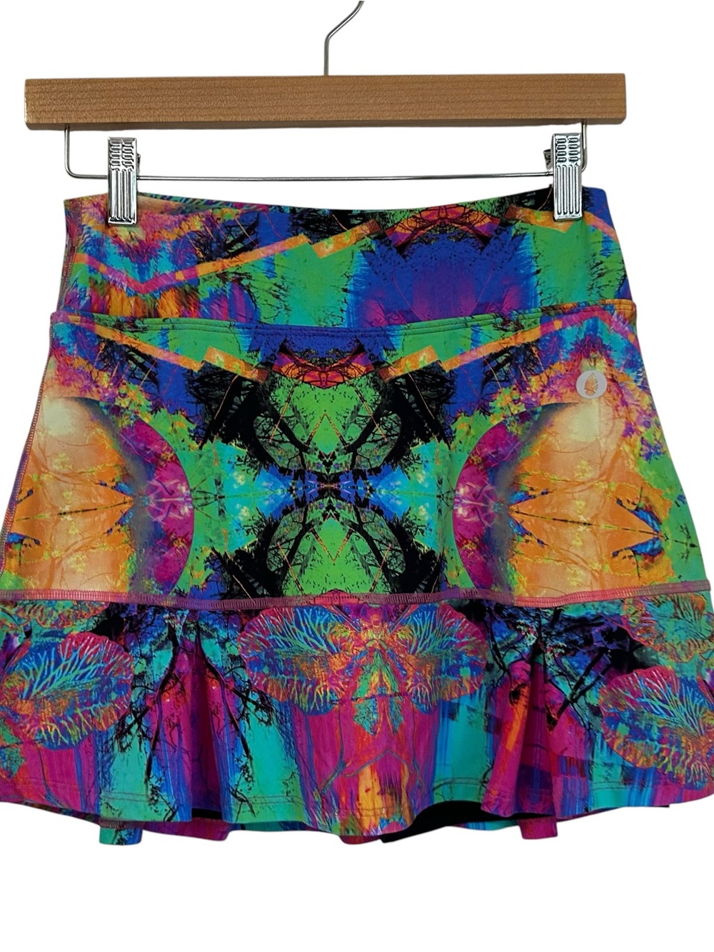 Donajo Womens Abstract Print Skort Sz 1/Small Multicolor Tennis Pickleball